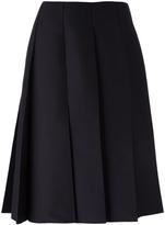 Nina Ricci Lace Hem Pleated Skirt