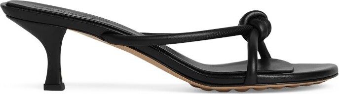 Bottega Veneta Leather Blink Heeled Sandals 50 - ShopStyle