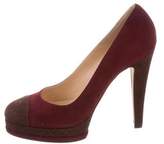 Thumbnail for your product : Chanel CC Platform Pumps w/ Tags