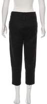 Thumbnail for your product : Alice + Olivia Leather Accent Straight-Leg Pants
