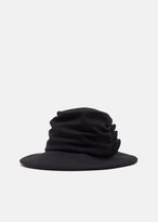 Thumbnail for your product : Y's Knit Flannel Tuck Hat Black Size: One Size