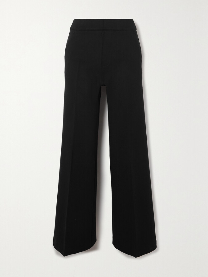 Spanx - Spanxsupersmooth™ Perfectfit Stretch-ponte Wide-leg Pants - Black