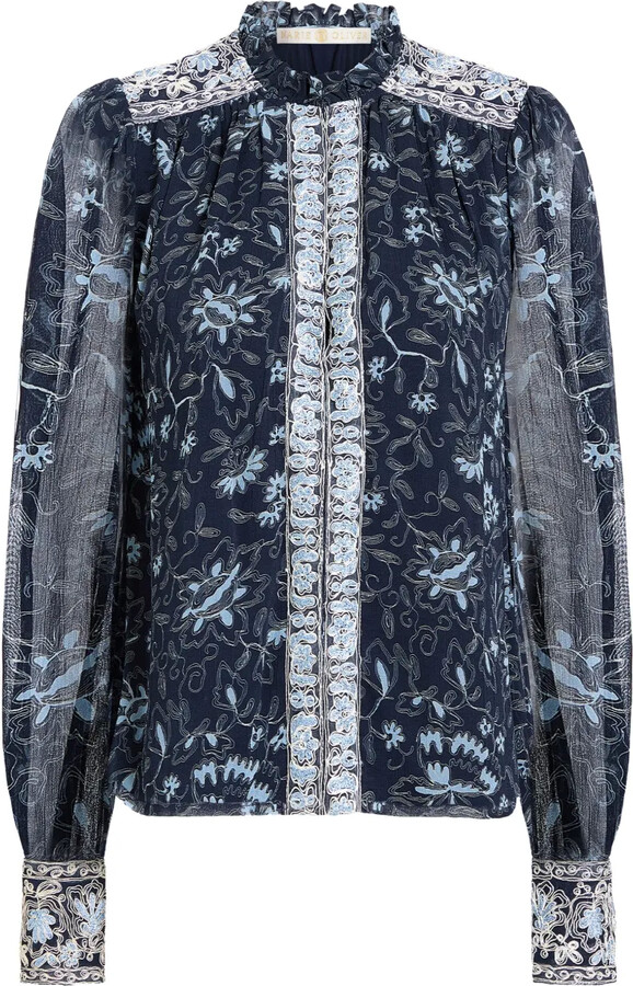 Marie Oliver Brielle floral-print blouse