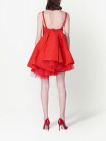 Thumbnail for your product : Carolina Herrera Tulle-Bow Sleeveless Minidress