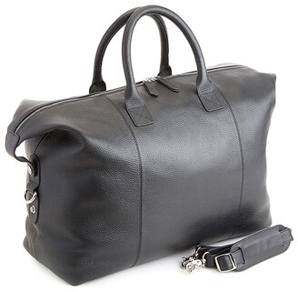 ROYCE New York Medium Leather Duffel Bag