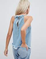 Thumbnail for your product : Vero Moda Petite Distressed Frayed Cami Top