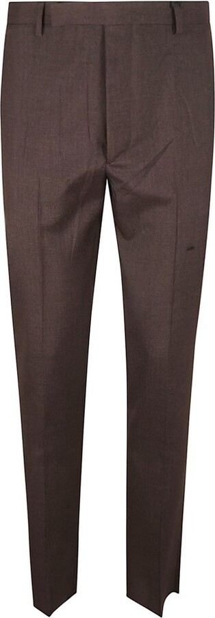 Prada Logo-Patch Tailored Trousers