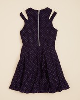 Thumbnail for your product : Sally Miller Girls' Studded Lace Split Shoulder Dress - Sizes S-xl
