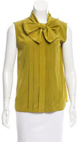 Thumbnail for your product : BLK DNM Sash-Tie Silk Top