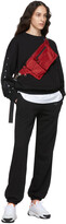 Thumbnail for your product : Off-White Black & Silver Unfinished Slim Lounge Pants