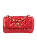 Thumbnail for your product : Chanel Vintage Classic Extra Mini Flap Bag Red
