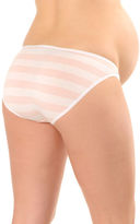 Thumbnail for your product : A Pea in the Pod Cotton Collection Striped Maternity Bikini Panties (Single)