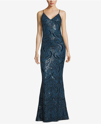 Xscape Evenings Strappy Sequin Gown