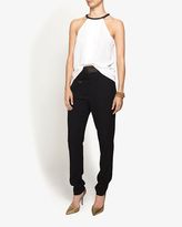 Thumbnail for your product : Yigal Azrouel Sleeveless Fringe Georgette Top
