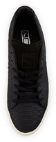 Thumbnail for your product : Puma Men's Clyde MII Snakeskin-Textured Low-Top Sneaker, Black