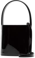 Thumbnail for your product : Staud black Bisset patent leather bucket bag