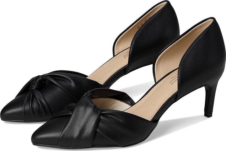 LifeStride Abby High Women's Heels Black Faux Leather : 10 W (C) Leather/Rubber