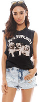Thumbnail for your product : Singer22 UNIF Pug, Puff, Pass Muscle Tee in Black