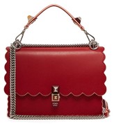 Thumbnail for your product : Fendi Kan I Leather Shoulder Bag - Red