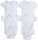 Thumbnail for your product : Gerber 4PK White Onesie  - White--0-3 Months