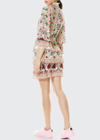 Thumbnail for your product : Alice + Olivia Lawson Strong-Shoulder Tiered Dress