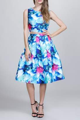 Ark & Co Floral Midi Skirt