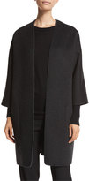 Thumbnail for your product : Vince Reversible Wool-Cashmere Cardigan Coat