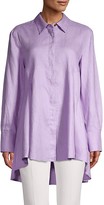 Thumbnail for your product : Donna Karan High-Low Button Up Shirt
