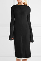 Thumbnail for your product : Ellery Jupiter Ribbed-knit Midi Dress - Black