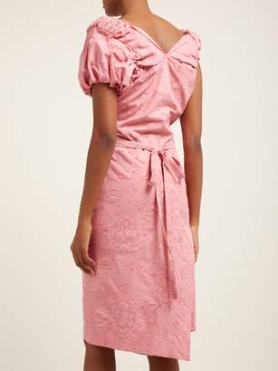 Vivienne Westwood Gabriella Asymmetric Floral Fil Coupe Dress - Womens - Pink