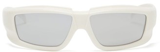 Rick Owens Square Acetate Sunglasses - White