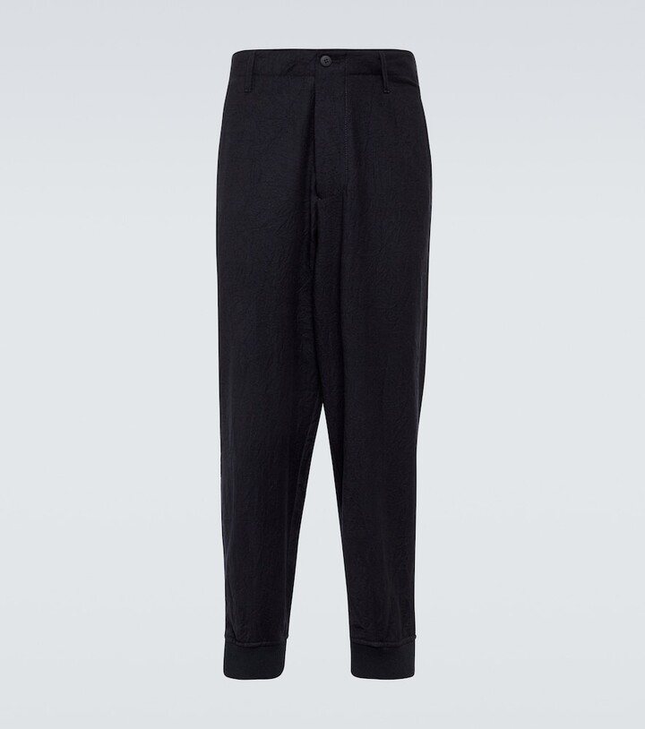 Giorgio Armani Tapered wool flannel pants