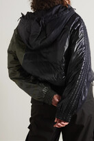 Thumbnail for your product : MONCLER GENIUS + Adidas Originals Balzers Hooded Paneled Shell Down Jacket - Green