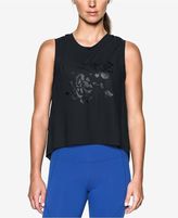 Thumbnail for your product : Under Armour Breathe Floral-Print High-Low Tank Top