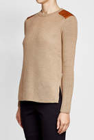 Thumbnail for your product : Polo Ralph Lauren Merino Wool Pullover with Leather