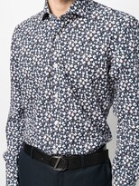 Thumbnail for your product : Barba Floral-Print Long-Sleeve Shirt