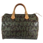 Thumbnail for your product : Louis Vuitton Limited Edition - Speedy 30 Graffiti In Khaki