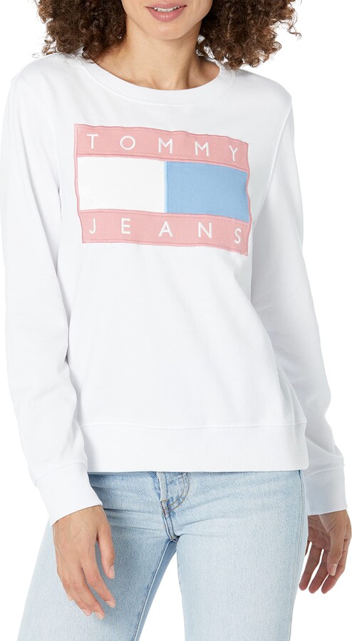 Tommy Hilfiger White Women's Sweatshirts & Hoodies | ShopStyle
