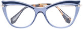 Miu Miu Eyewear - lunettes de vue à monture papillon
