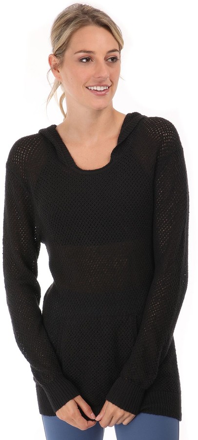 sheer hoodie women's