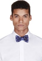 Thumbnail for your product : Alexander McQueen Navy Skull & Pin Dot Bow Tie