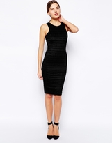Thumbnail for your product : AX Paris Midi Dress in Flocked Aztec