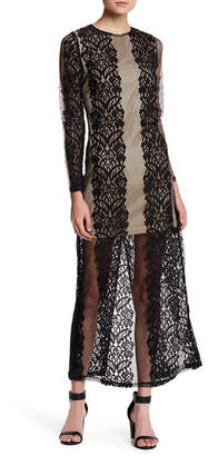 Line & Dot Eloise Lace Maxi Dress