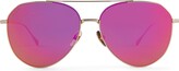 Thumbnail for your product : DIFF Dash 61mm Mirrored Aviator Sunglasses