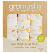Thumbnail for your product : Baby Essentials Gro Gromuslin Set Of 3 - Savannah Stroll