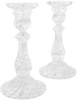 Thumbnail for your product : Baccarat Pair of Bambous Swirl Candlesticks