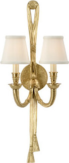 Tassel Twist 2-Light Candle Wall Light
