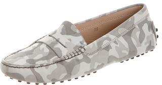 Tod's Camouflage Round-Toe Flats