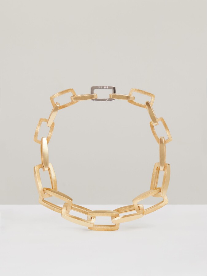 Reiss Tone Geometric Chain Necklace