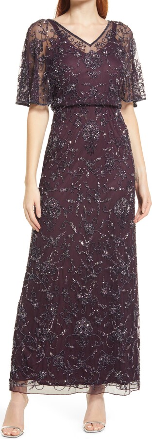 pisarro nights beaded dress